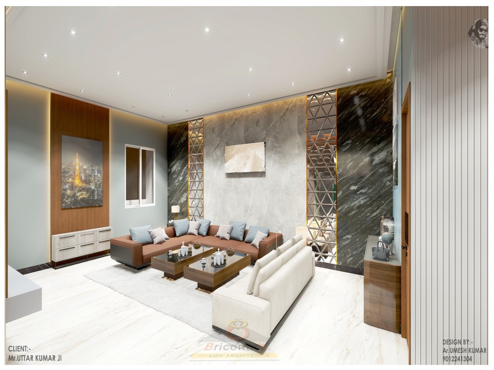 white ecstasy interior design project